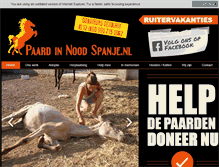 Tablet Screenshot of paardinnoodspanje.nl